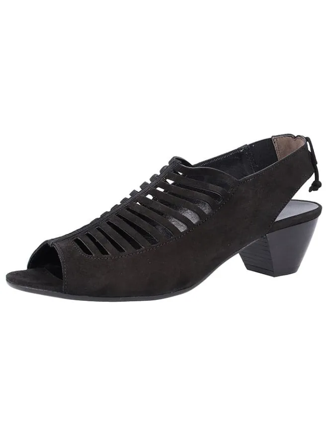 Paul Green Sandalen^Leder-Sandaletten in Schwarz