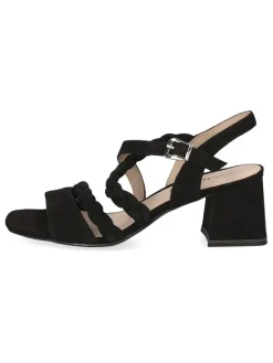 Leder-Sandaletten in Schwarz>Caprice Discount