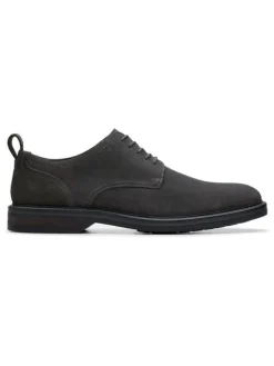 Clarks Schnürschuhe^Leder-Schnürschuhe "Aldwin" in Anthrazit