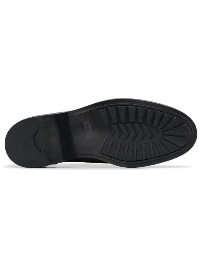 Clarks Schnürschuhe^Leder-Schnürschuhe "Aldwin" in Anthrazit