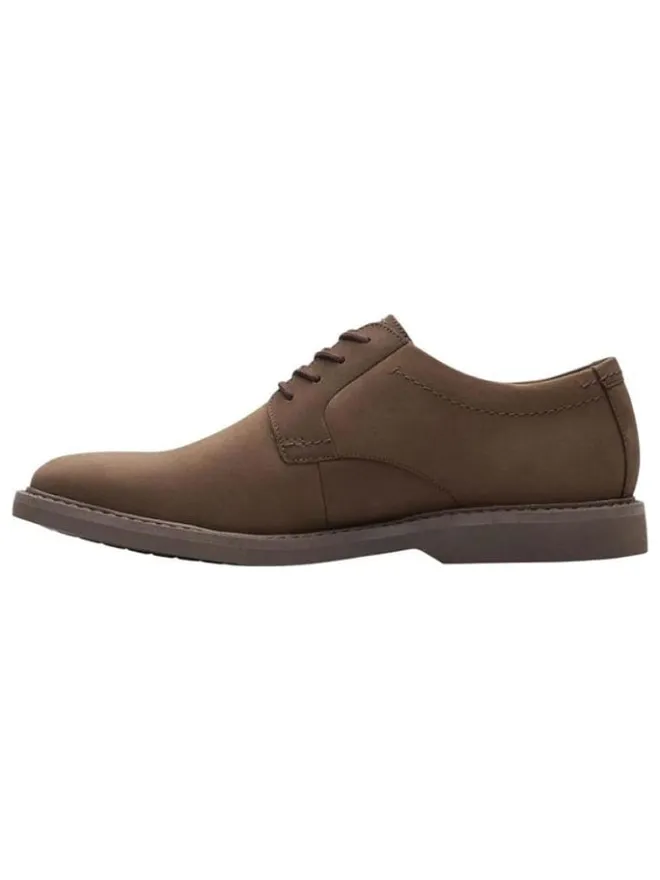 Clarks Schnürschuhe^Leder-Schnürschuhe "Atticus" in Braun