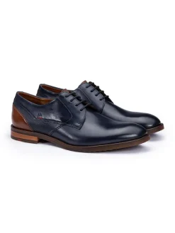 LLOYD Schnürschuhe^Leder-Schnürschuhe "Domino" in Dunkelblau/ Hellbraun