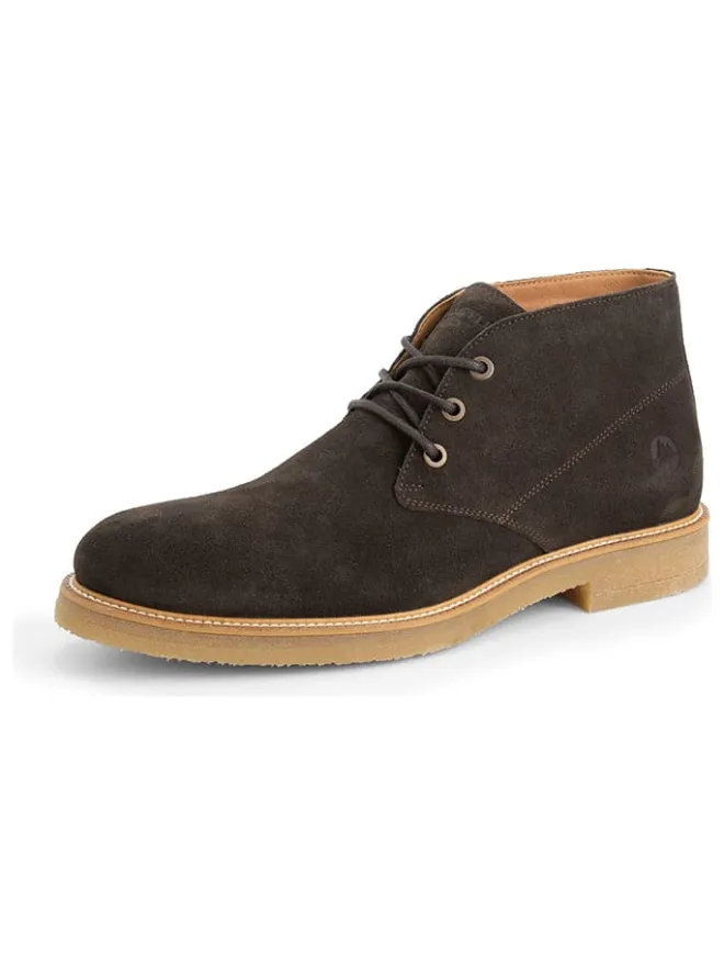 Leder-Schnürschuhe "Ferryhill" in Braun>TRAVELIN' Hot