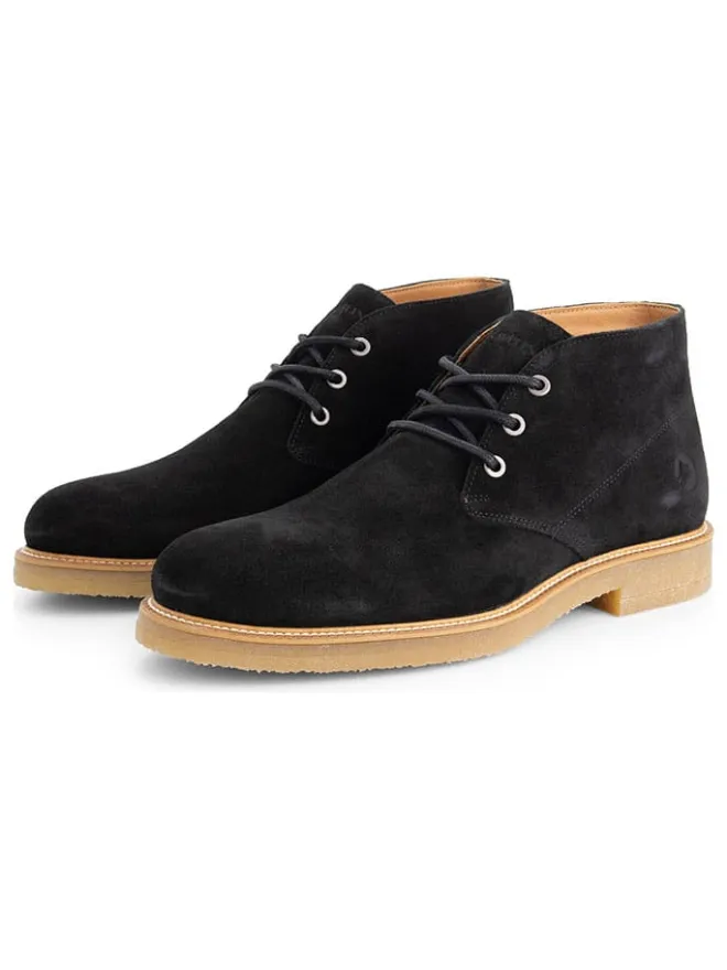 Leder-Schnürschuhe "Ferryhill" in Schwarz>TRAVELIN' Outlet