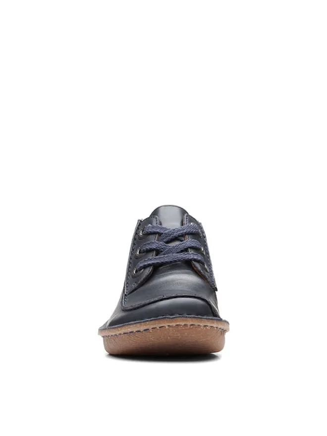Clarks Schnürschuhe^Leder-Schnürschuhe "Funny Dream" in Dunkelblau