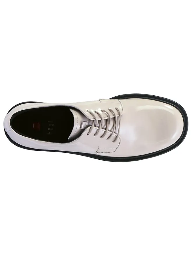 Högl Schnürschuhe^Leder-Schnürschuhe "George" in Creme