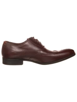 Leder-Schnürschuhe ''Gilmore Wing'' in Dunkelbraun>Clarks