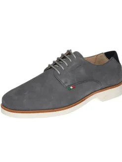 Leder-Schnürschuhe "Giorgio" in Grau>Cinque