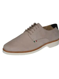 Leder-Schnürschuhe "Giorgio" in Beige>Cinque Discount