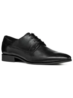 Geox Schnürschuhe^Leder-Schnürschuhe "High Life" in Schwarz