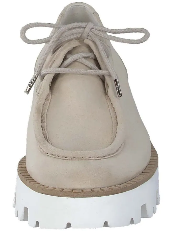 Leder-Schnürschuhe in Beige/ Weiß>Paul Green Best