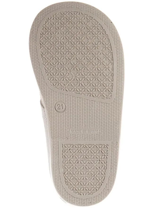 Leder-Schnürschuhe in Beige>kmins