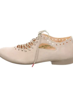 Leder-Schnürschuhe in Beige>Think! New