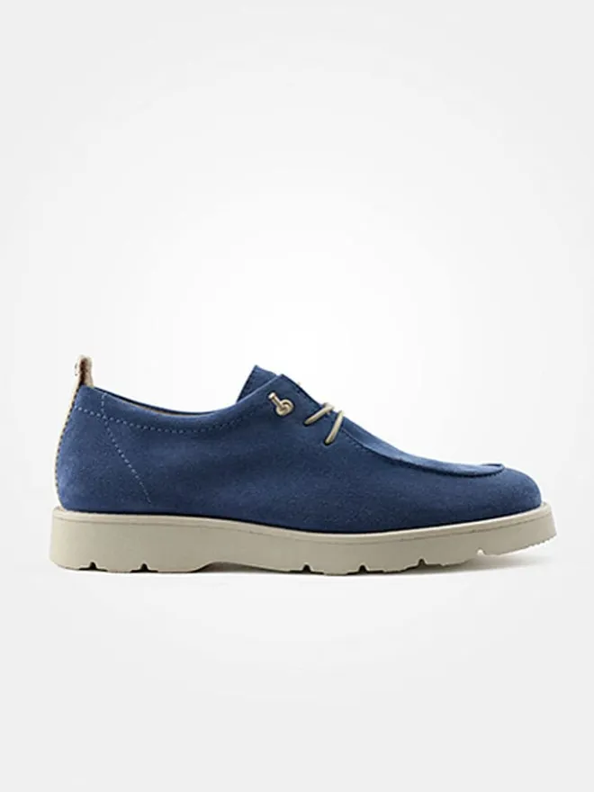 Leder-Schnürschuhe in Blau>Paul Green Online