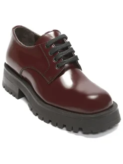 Leder-Schnürschuhe in Bordeaux>British Passport