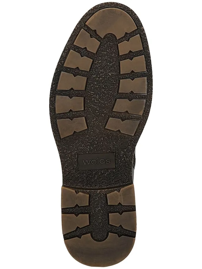 Wojas Schnürschuhe^Leder-Schnürschuhe in Braun