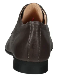 Leder-Schnürschuhe in Braun><noscript><img width=