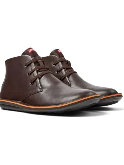 Camper Schnürschuhe^Leder-Schnürschuhe in Braun