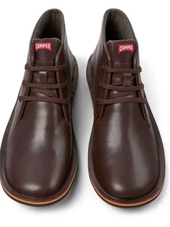 Camper Schnürschuhe^Leder-Schnürschuhe in Braun