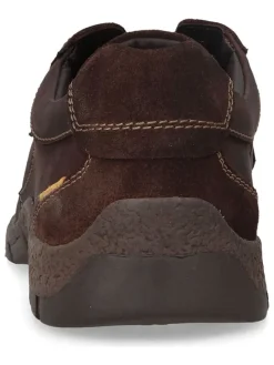 Leder-Schnürschuhe in Braun><noscript><img width=