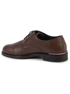 Leder-Schnürschuhe in Braun><noscript><img width=