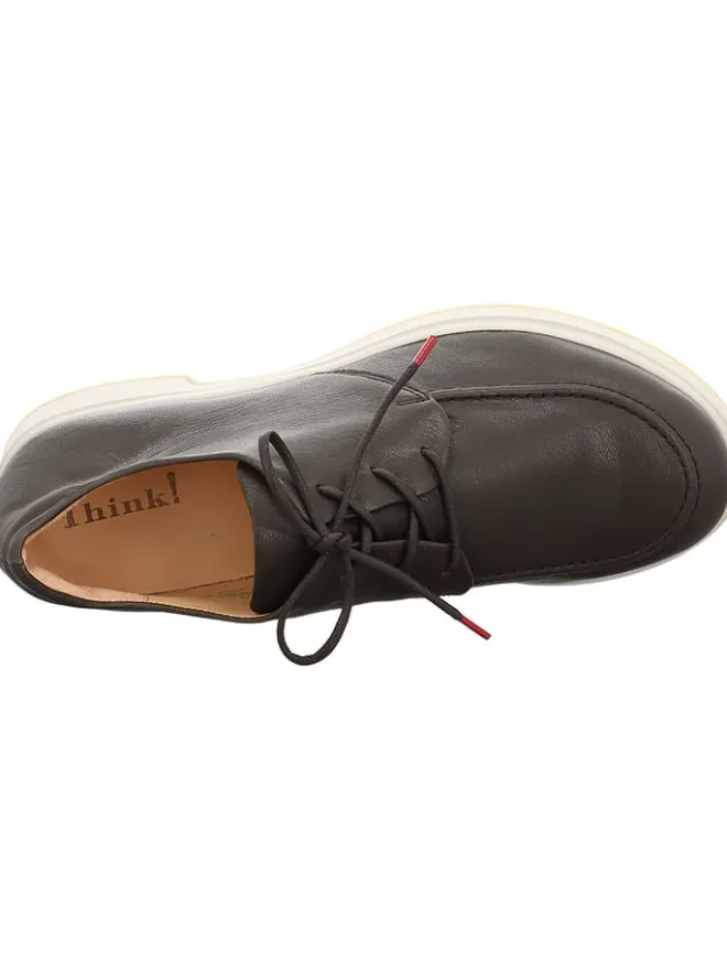 Think! Schnürschuhe^Leder-Schnürschuhe in Braun