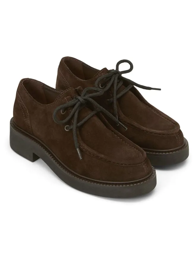 Marc O'Polo Shoes Schnürschuhe^Leder-Schnürschuhe in Braun