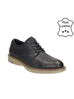 Leder-Schnürschuhe in Dunkelblau>Bullboxer Clearance