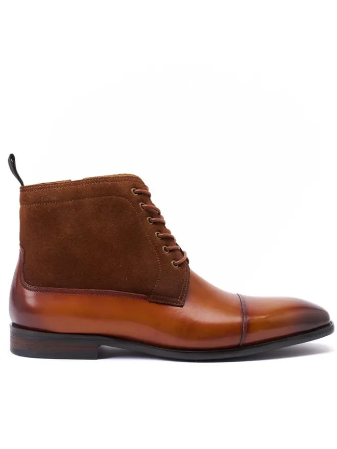 Leder-Schnürschuhe in Grau>British Passport Online