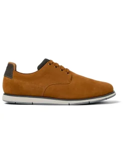 Leder-Schnürschuhe in Hellbraun>Camper Hot