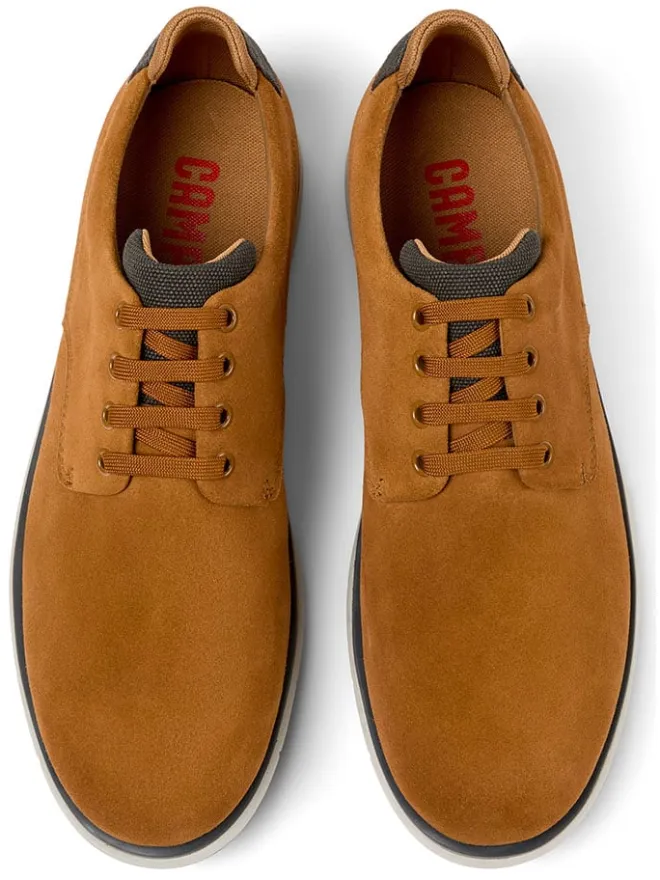 Leder-Schnürschuhe in Hellbraun>Camper Hot
