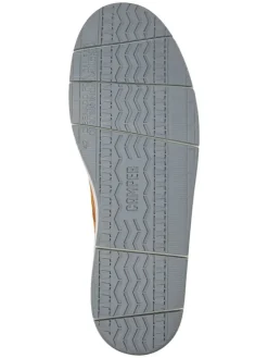 Leder-Schnürschuhe in Hellbraun><noscript><img width=