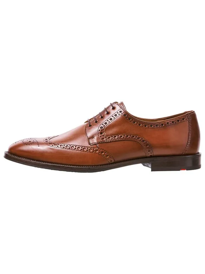 Leder-Schnürschuhe in Hellbraun>LLOYD Outlet