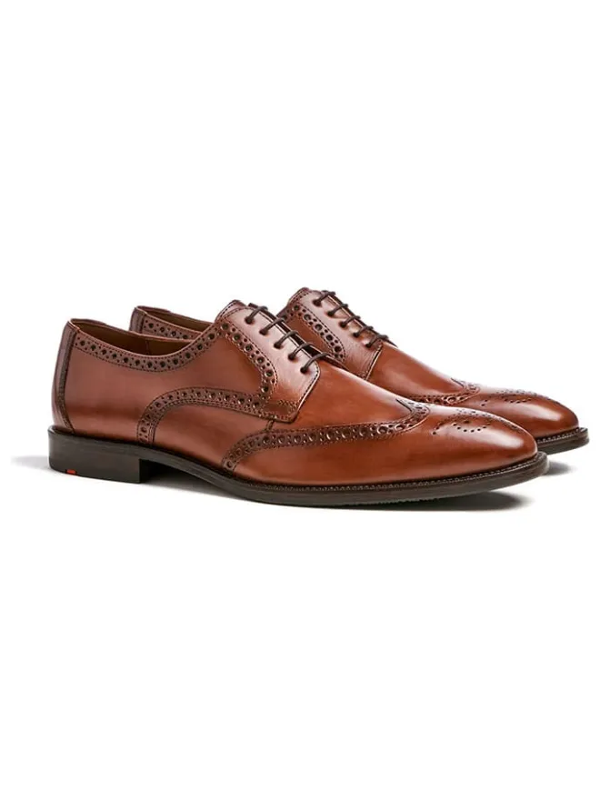 Leder-Schnürschuhe in Hellbraun>LLOYD Outlet