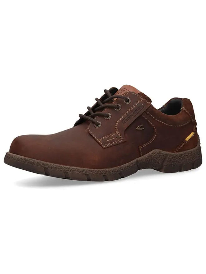 Camel Active Schnürschuhe^Leder-Schnürschuhe in Hellbraun