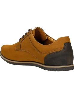 Wojas Schnürschuhe^Leder-Schnürschuhe in Hellbraun