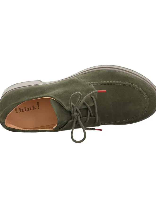 Think! Schnürschuhe^Leder-Schnürschuhe in Khaki