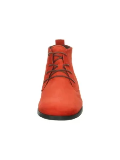 Leder-Schnürschuhe in Orange><noscript><img width=