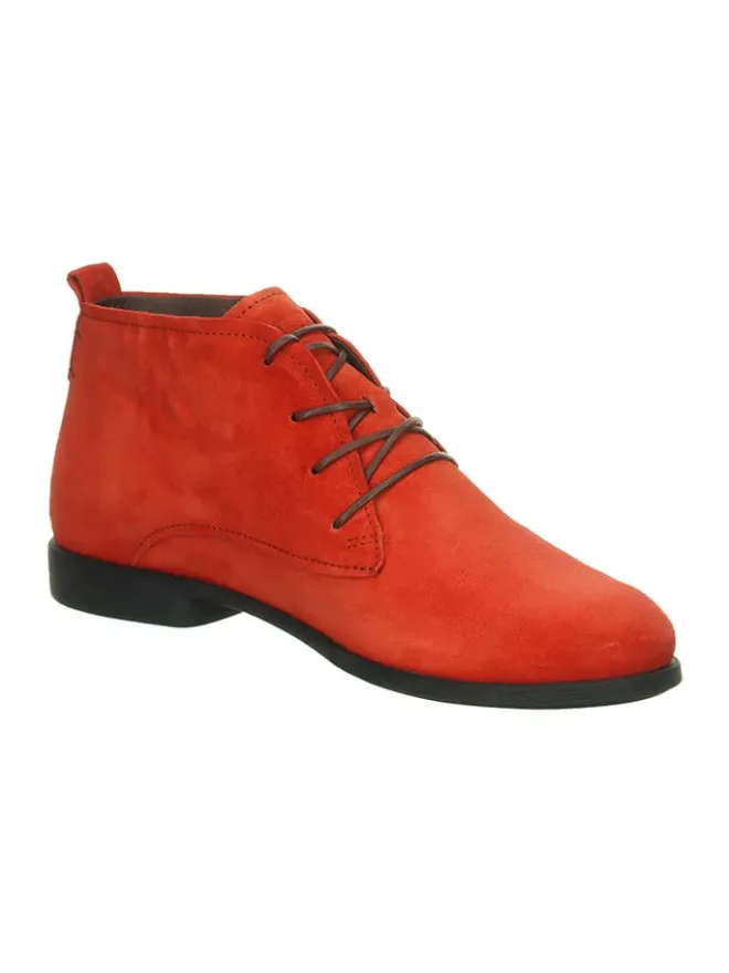 Leder-Schnürschuhe in Orange>Think! Discount