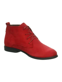 Leder-Schnürschuhe in Rot><noscript><img width=