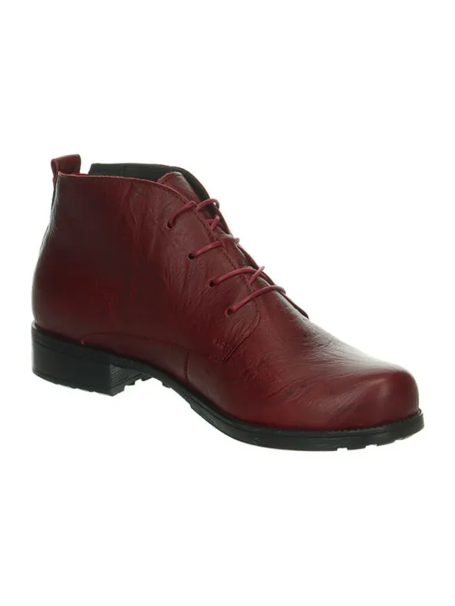 Leder-Schnürschuhe in Rot>Think! Discount