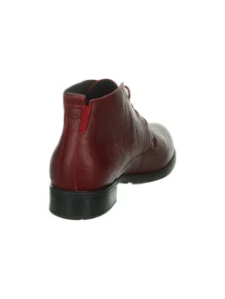 Leder-Schnürschuhe in Rot><noscript><img width=