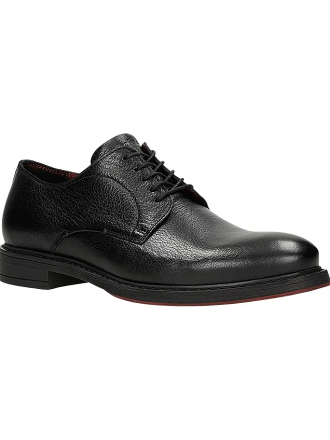 Wojas Schnürschuhe^Leder-Schnürschuhe in Schwarz