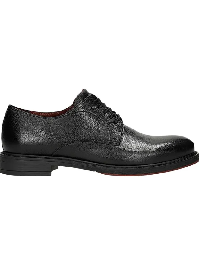 Wojas Schnürschuhe^Leder-Schnürschuhe in Schwarz