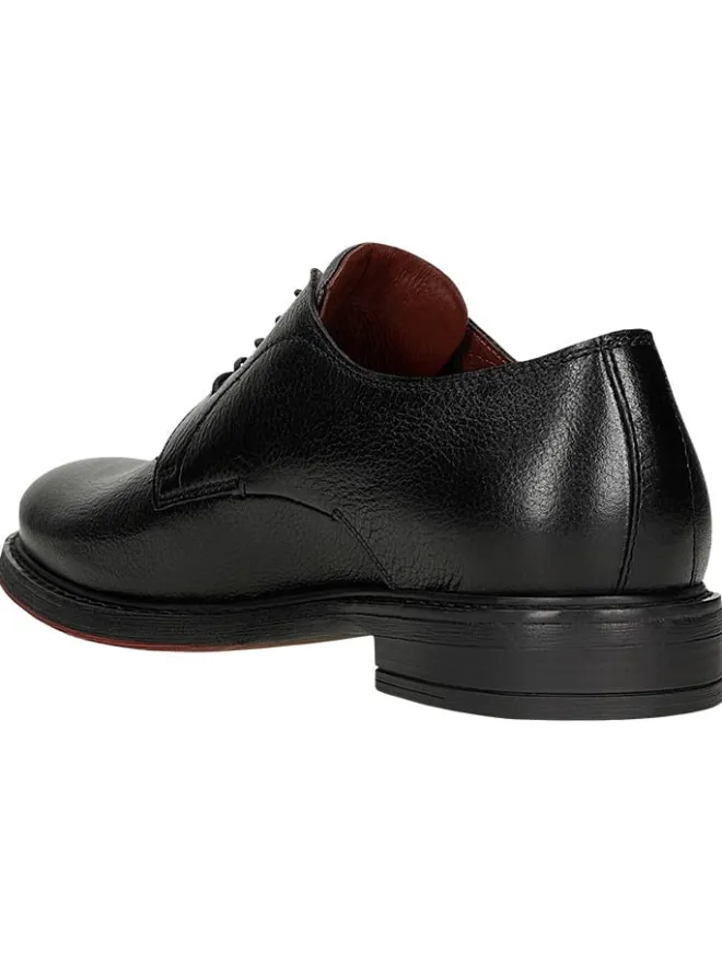 Wojas Schnürschuhe^Leder-Schnürschuhe in Schwarz
