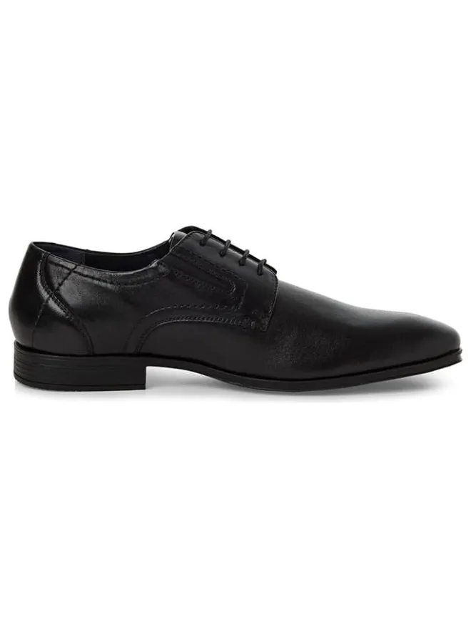Leder-Schnürschuhe in Schwarz>s.Oliver Hot