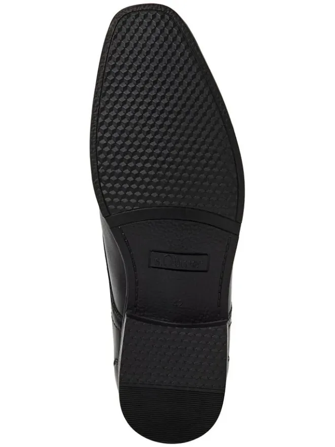 Leder-Schnürschuhe in Schwarz>s.Oliver Hot