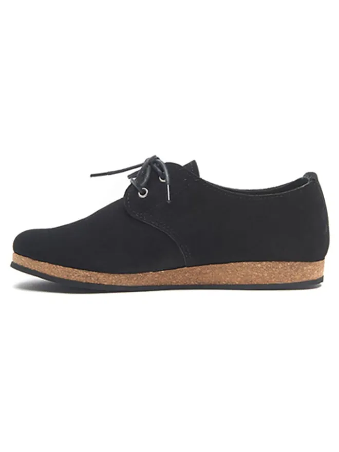 Leder-Schnürschuhe in Schwarz>Comfortfusse Sale
