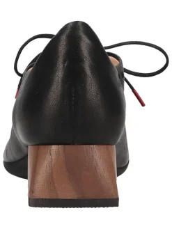 Leder-Schnürschuhe in Schwarz><noscript><img width=