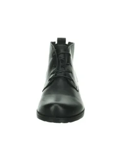 Leder-Schnürschuhe in Schwarz><noscript><img width=